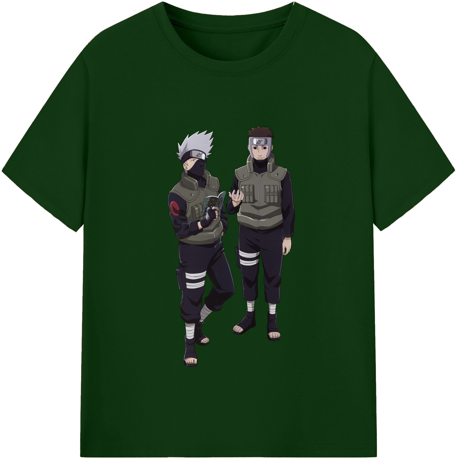 （画像用） NARUTO -ナルト- はたけ カカシ Hatake Kakashi 綿100％半袖Tシャツ（フロントプリント）